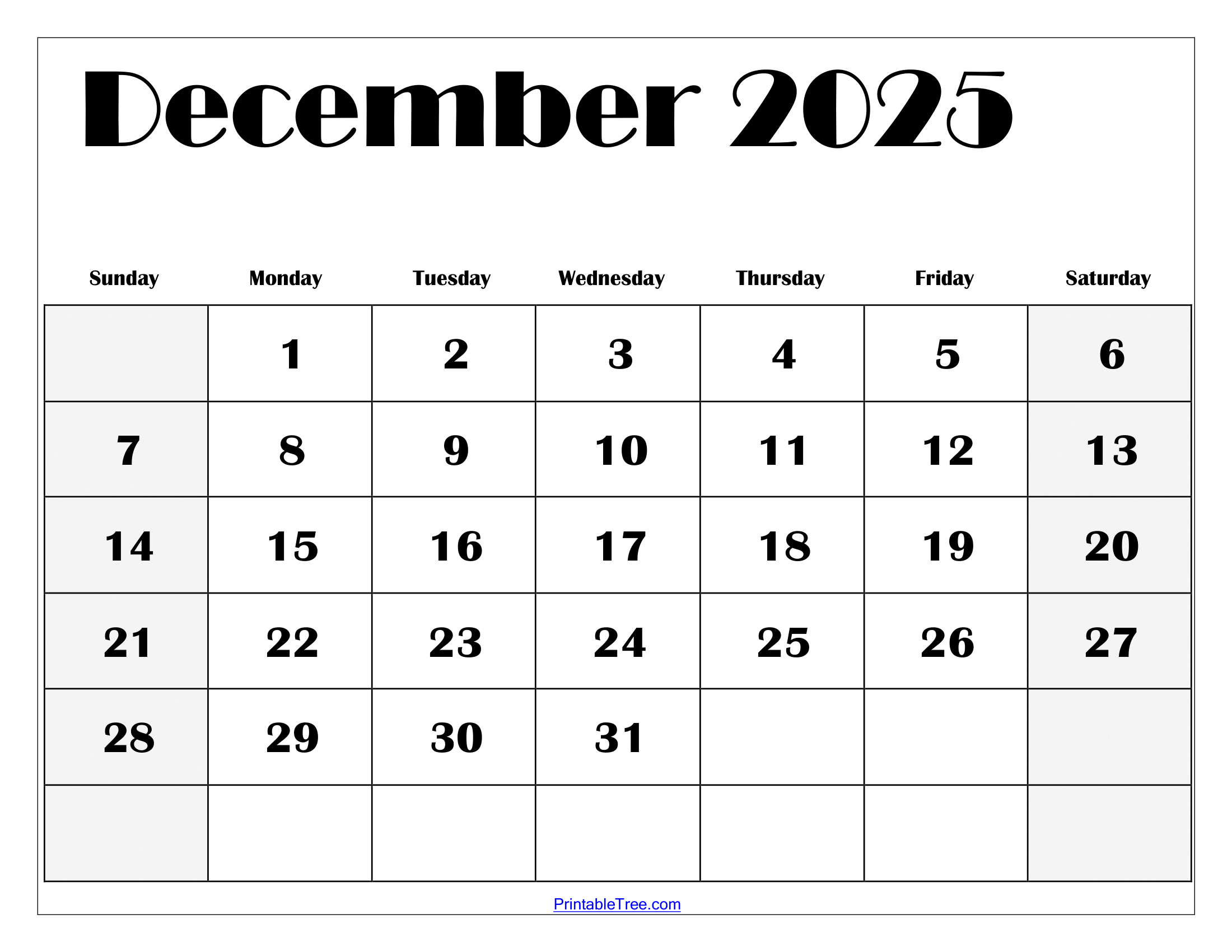 December 2025 Calendar Printable Pdf Template With Holidays within December 2025 Calendar Printable Free Download Word