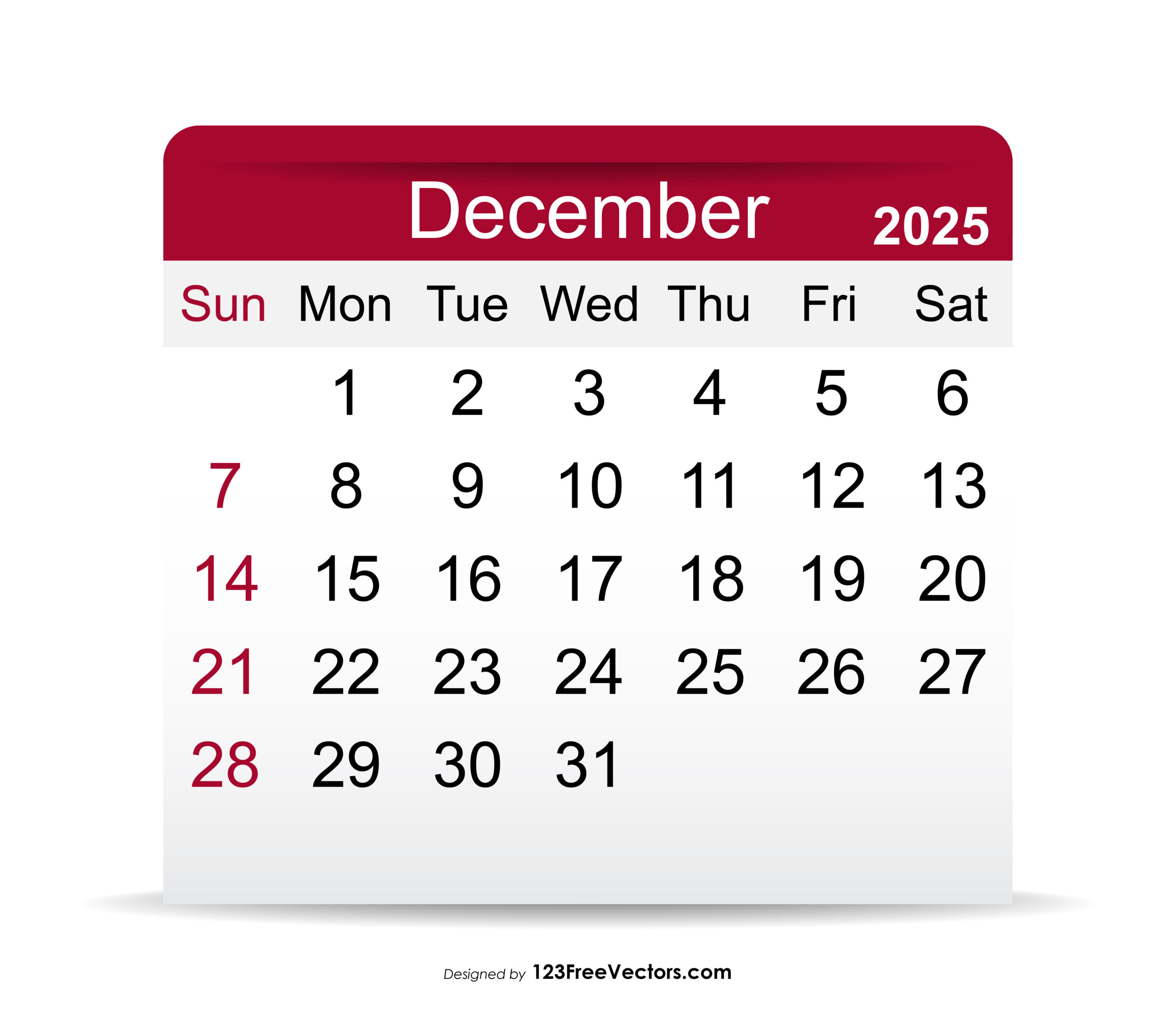 Free Download 2025 December Calendar pertaining to Calendar December 2025 2008 Printable