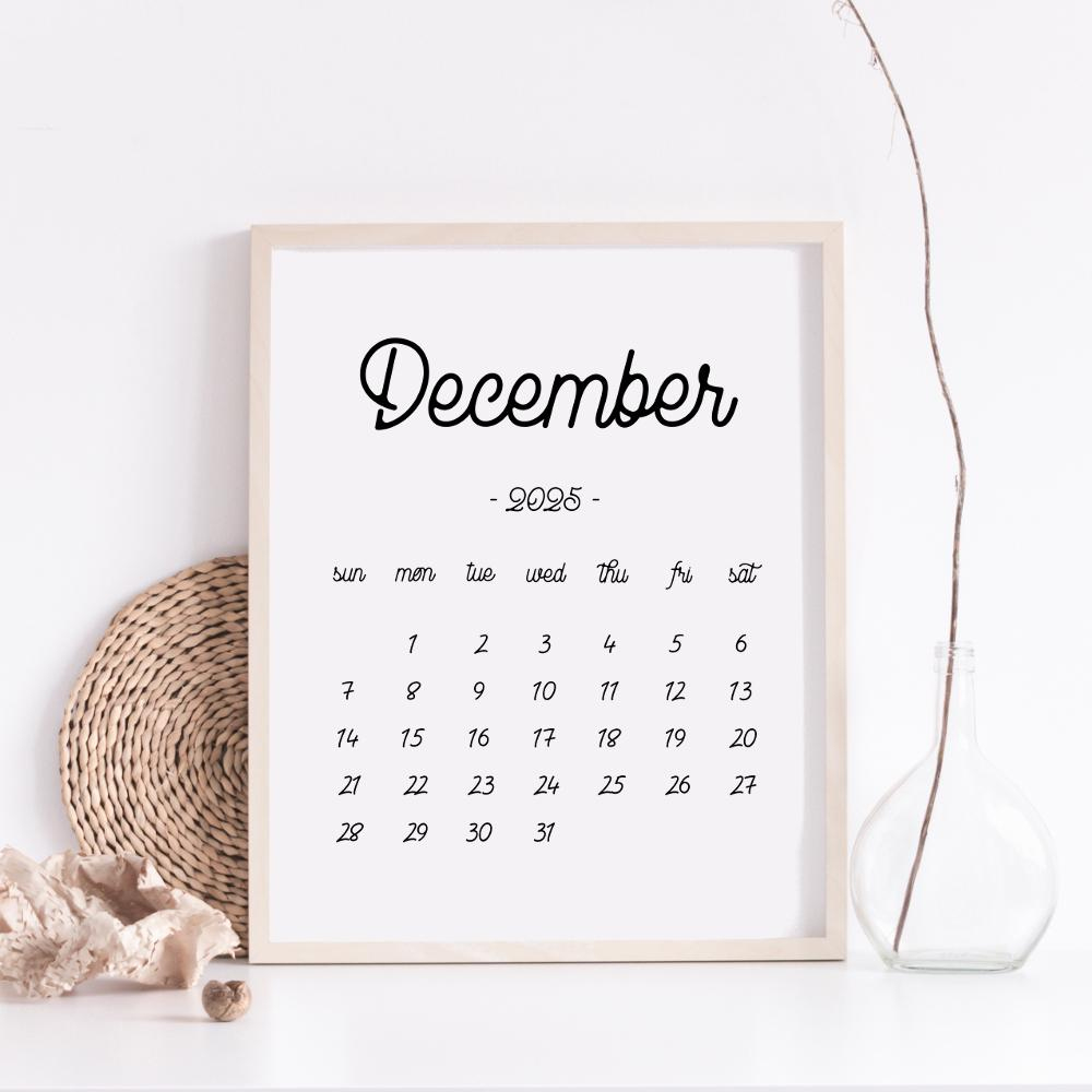Printable Calendar December 2025, December Calendar, December 2025 within Free Printable Pregnancy Announcement Calendar December 2025