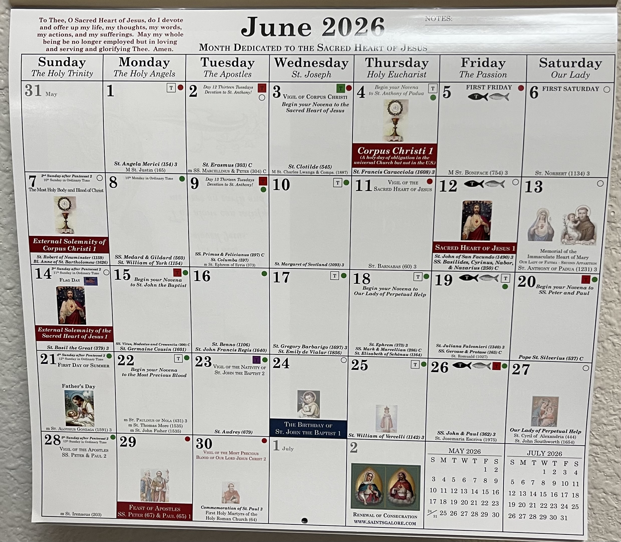 2026 Catholic Calendar | Stella Maris Bookstore intended for Roman Catholic Calendar 2026