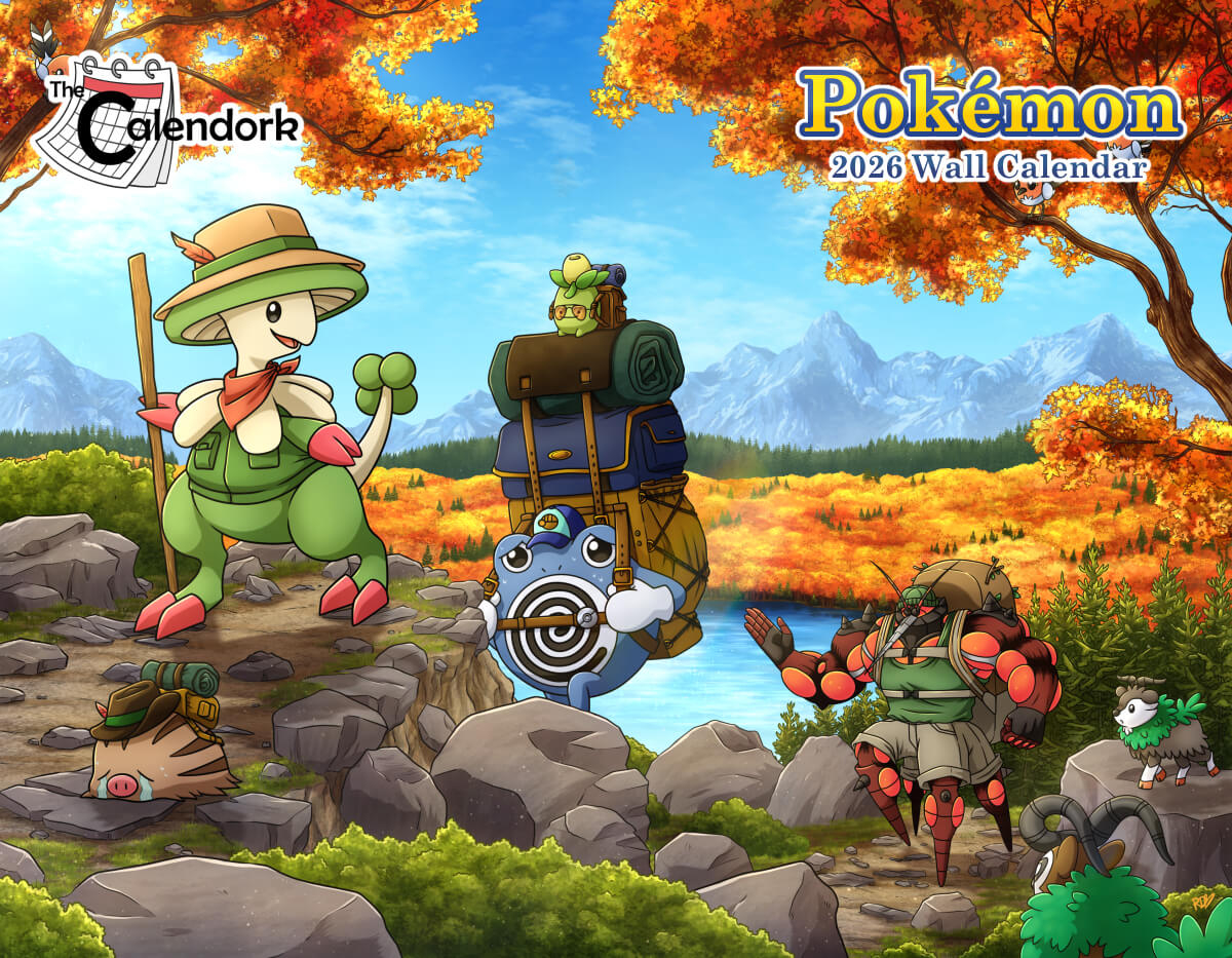 2026 Pokemon Wall Calendar with Pokemon Calendar 2026 Printable