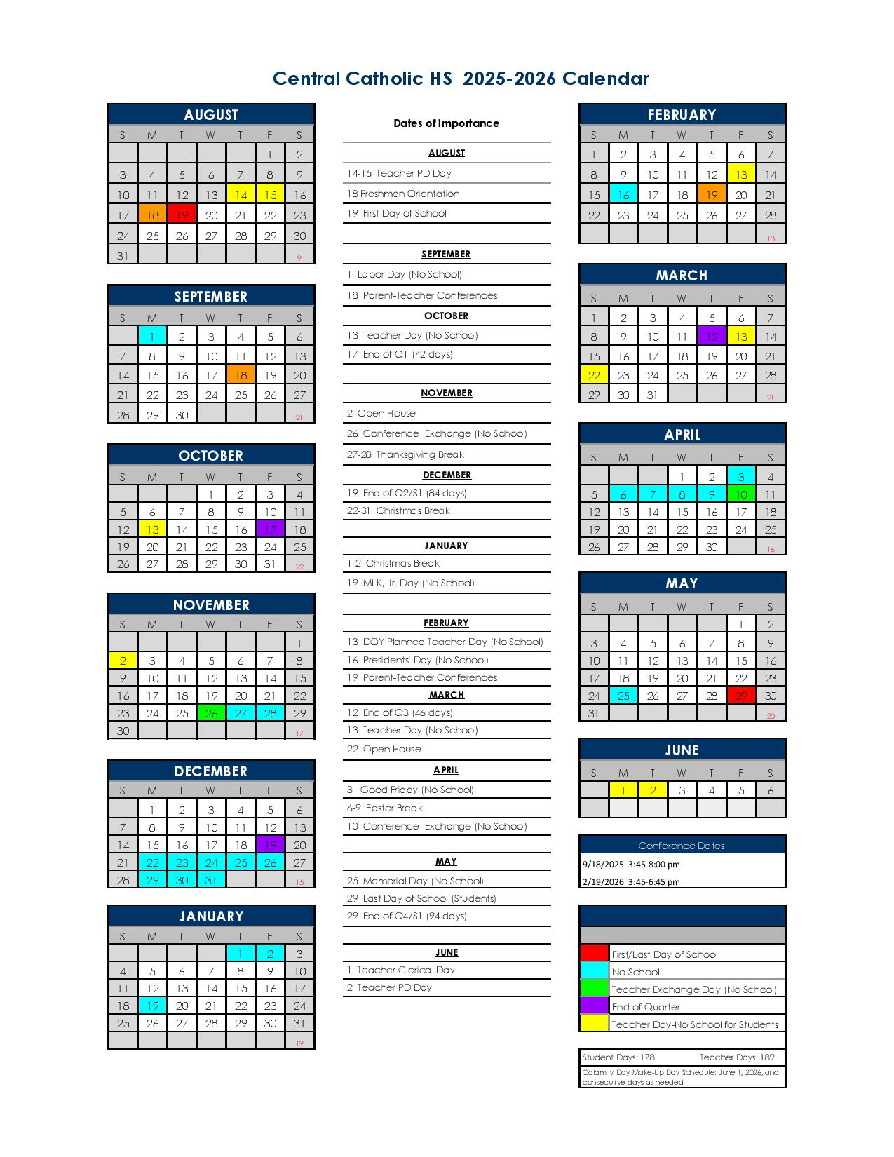 Academic Calendar 2025-2026 intended for Catholic University Academic Calendar 2026