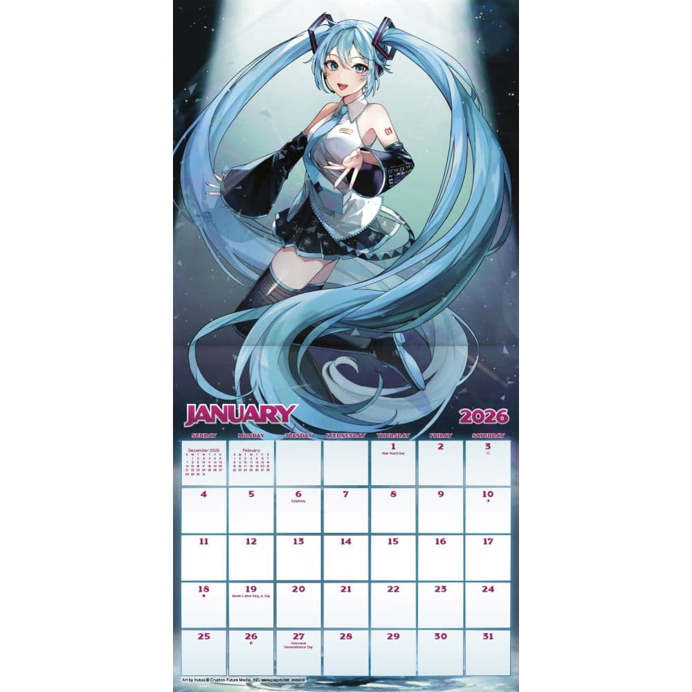 Anime 2026 Calendars – Manga & Japanese Animation - Calendars in Anime Calendar 2026 Printable