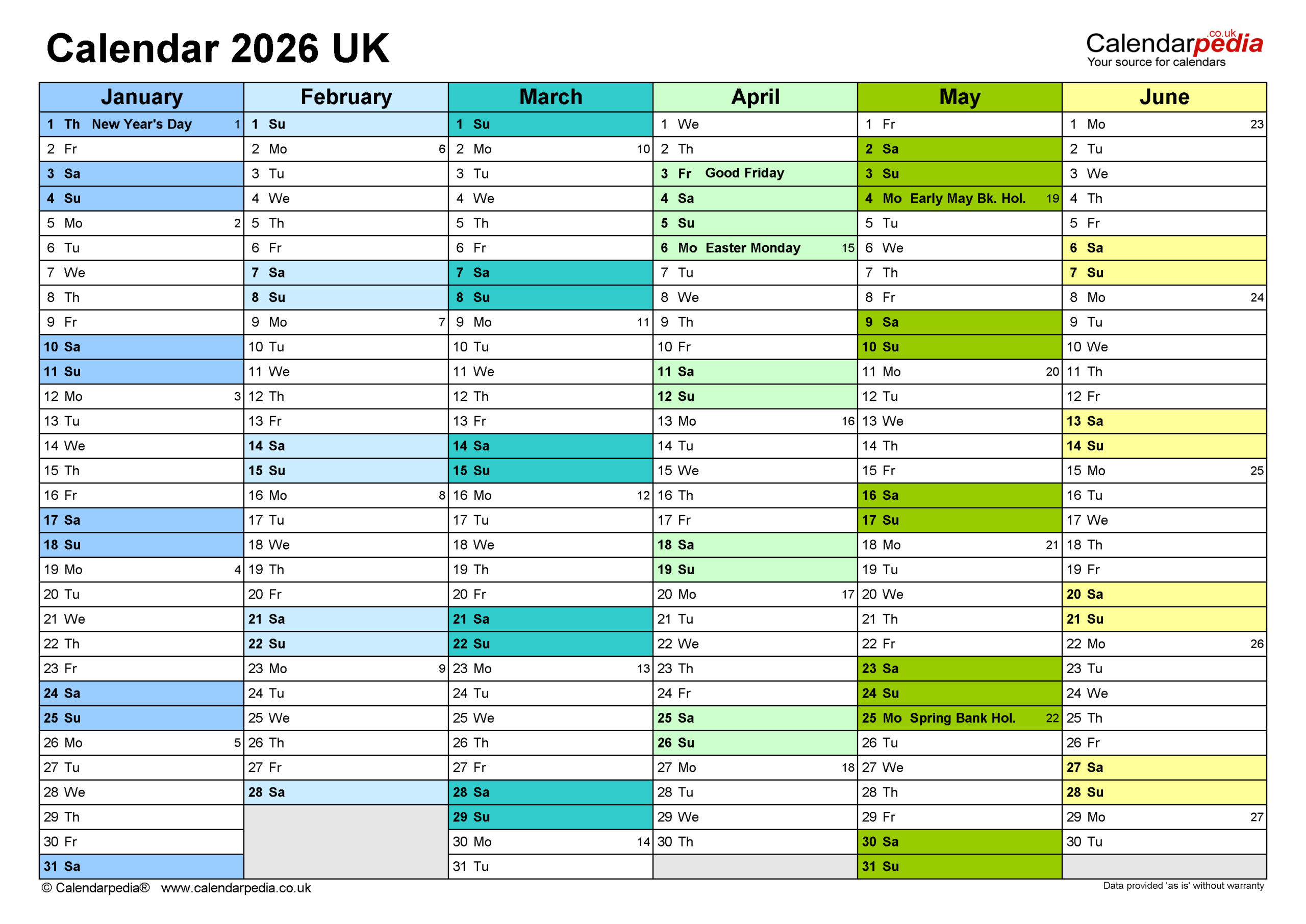 Calendar 2026 (Uk) - Free Printable Pdf Templates in Time And Attendance Calendar 2026