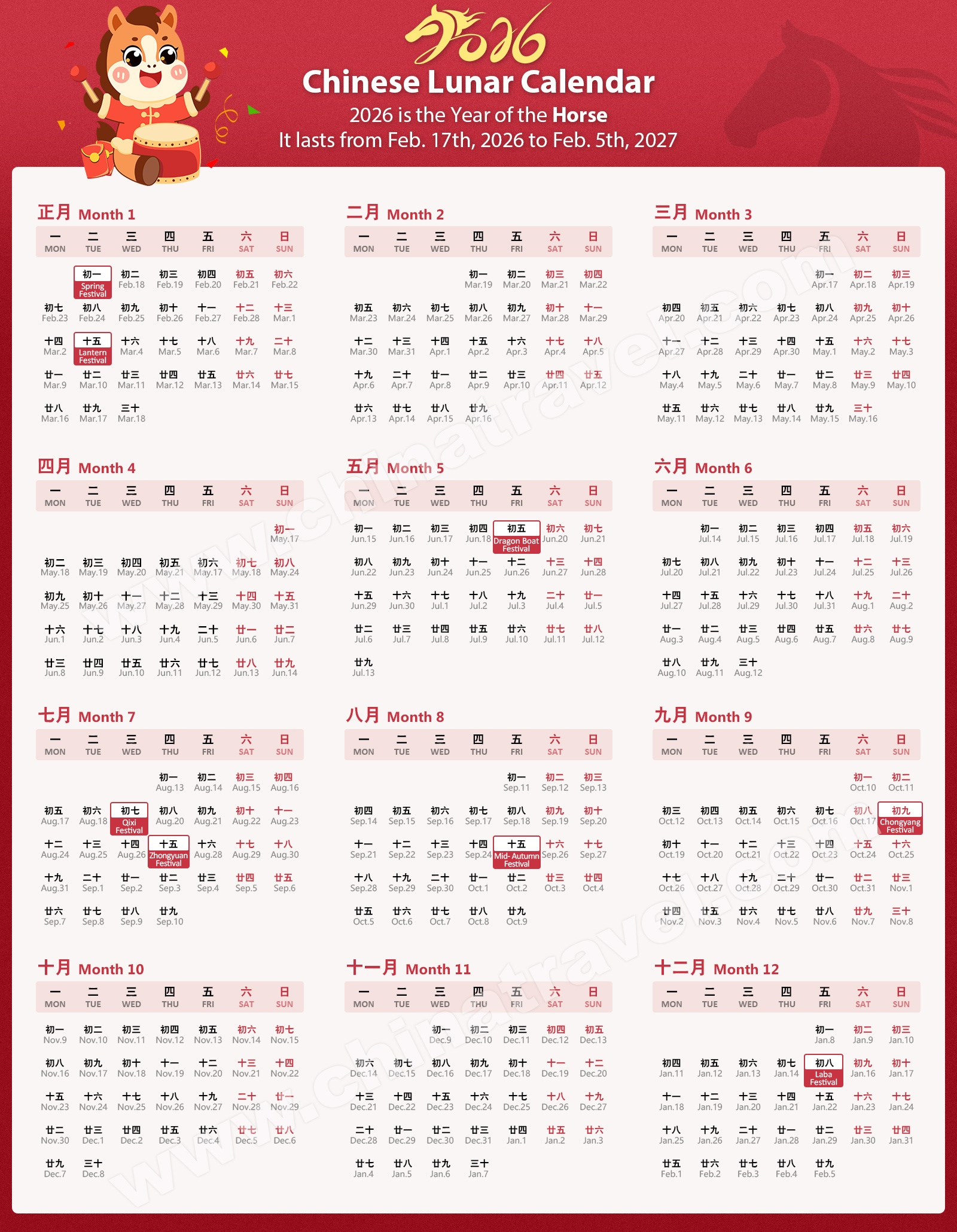 Chinese Calendar 2026/2027, Gregorian To Lunar Date within Chinese New Year 2026 Lunar Calendar