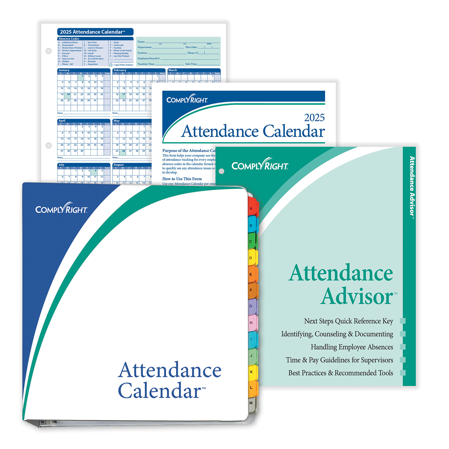 Complyrightdealer | 2026 Attendance Calendar Kit, Pack Of 200 throughout Time and Attendance Calendar 2026