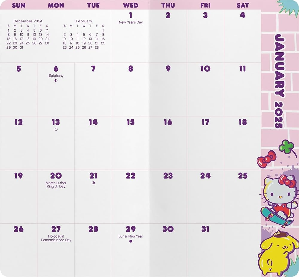 Hello Kitty 2026 Calendar Japan Sanrio Original Pocket Datebook with regard to Hello Kitty Calendar 2026 Printable Free
