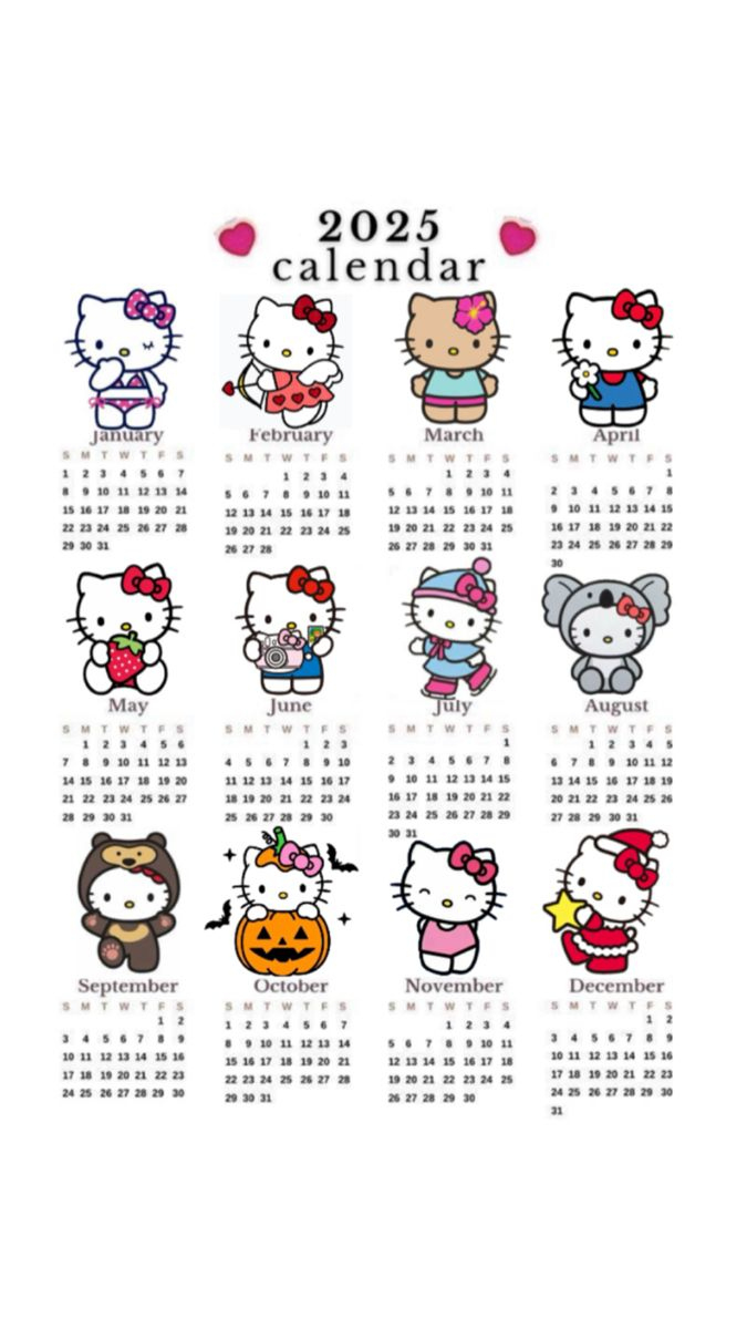 Hello Kitty Calendar 2025 Australian Addition | Cute Calendar intended for Hello Kitty December 2025 Calendar