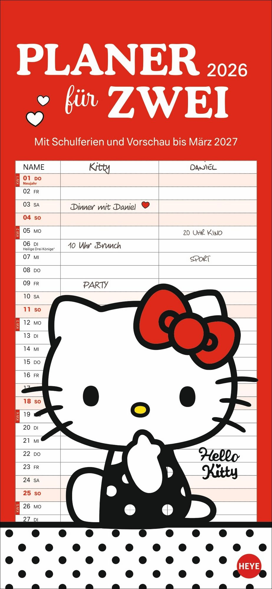 Hello Kitty Planer Für Zwei 2026" Kaufen for Hello Kitty Calendar 2026