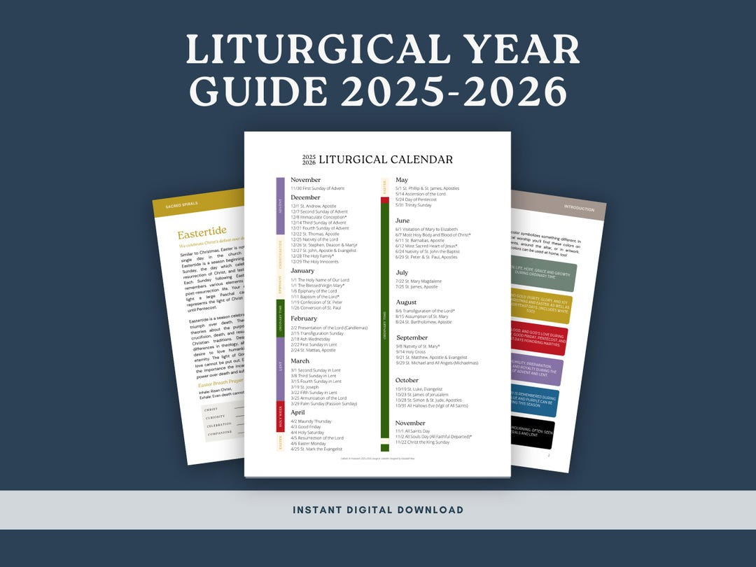 Liturgical Calendar 2025-2026: Ecumenical Church Year Guide for Liturgical Calendar 2026 Methodist
