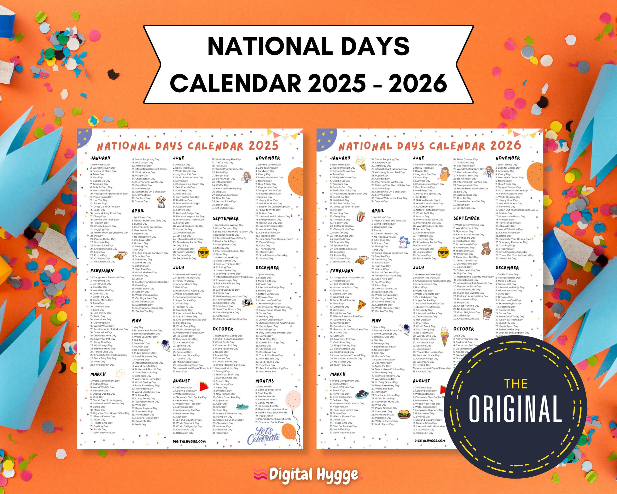 National Feiertage Kalender Printable | 2026 Feiertage Kalender with regard to National Day Calendar 2026