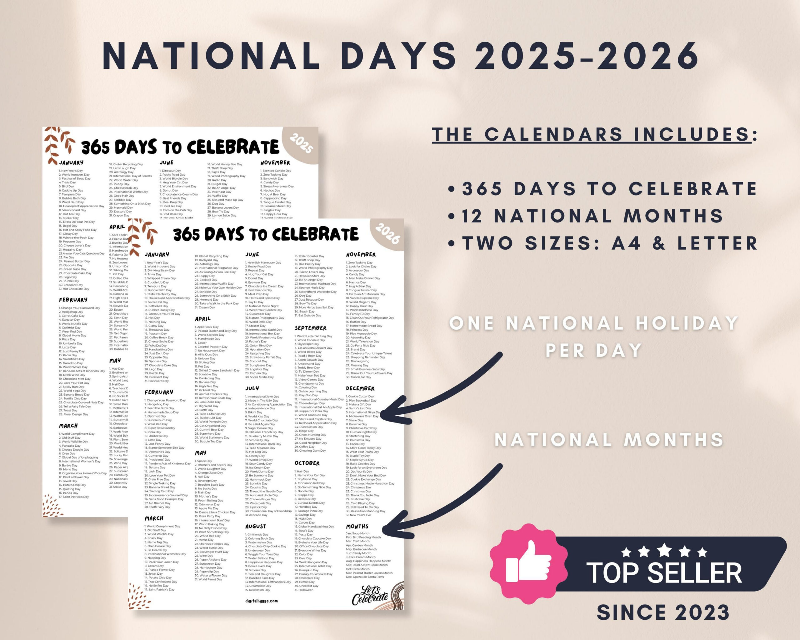 Nationalfeiertage-Kalender 2025-2026: Social Media Inhalt (Pdf with regard to National Day Calendar January 2026