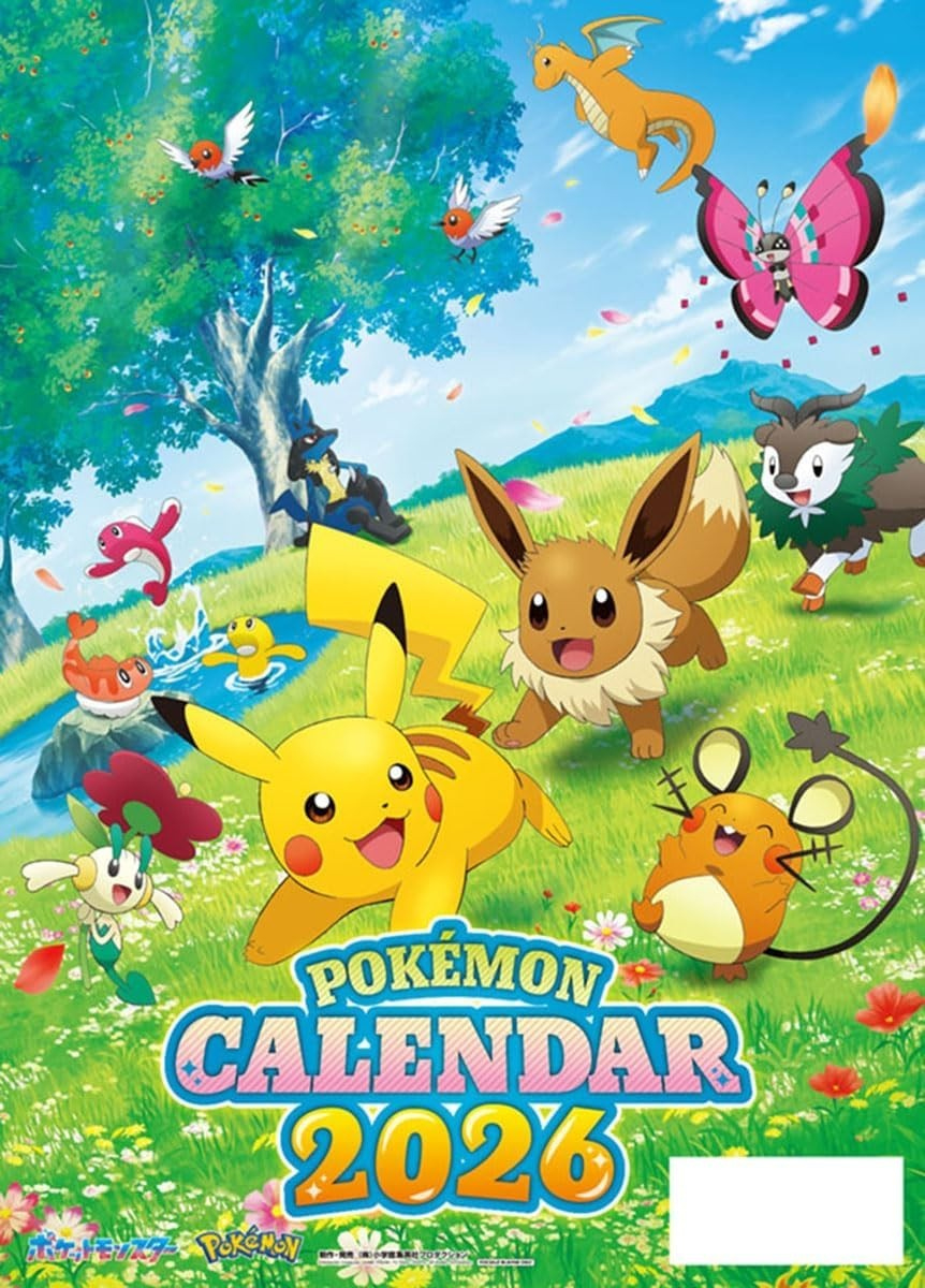 Pokémon 2026 Calendar A2 Size Japan Wall Calendar New | Ebay with regard to 2026 Pokemon Calendar