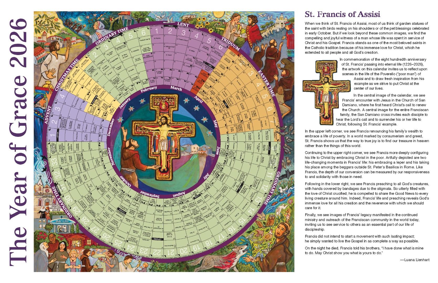 Small Laminated Liturgical Calendar For 2026: Catholic Guide intended for Liturgical Calendar 2026