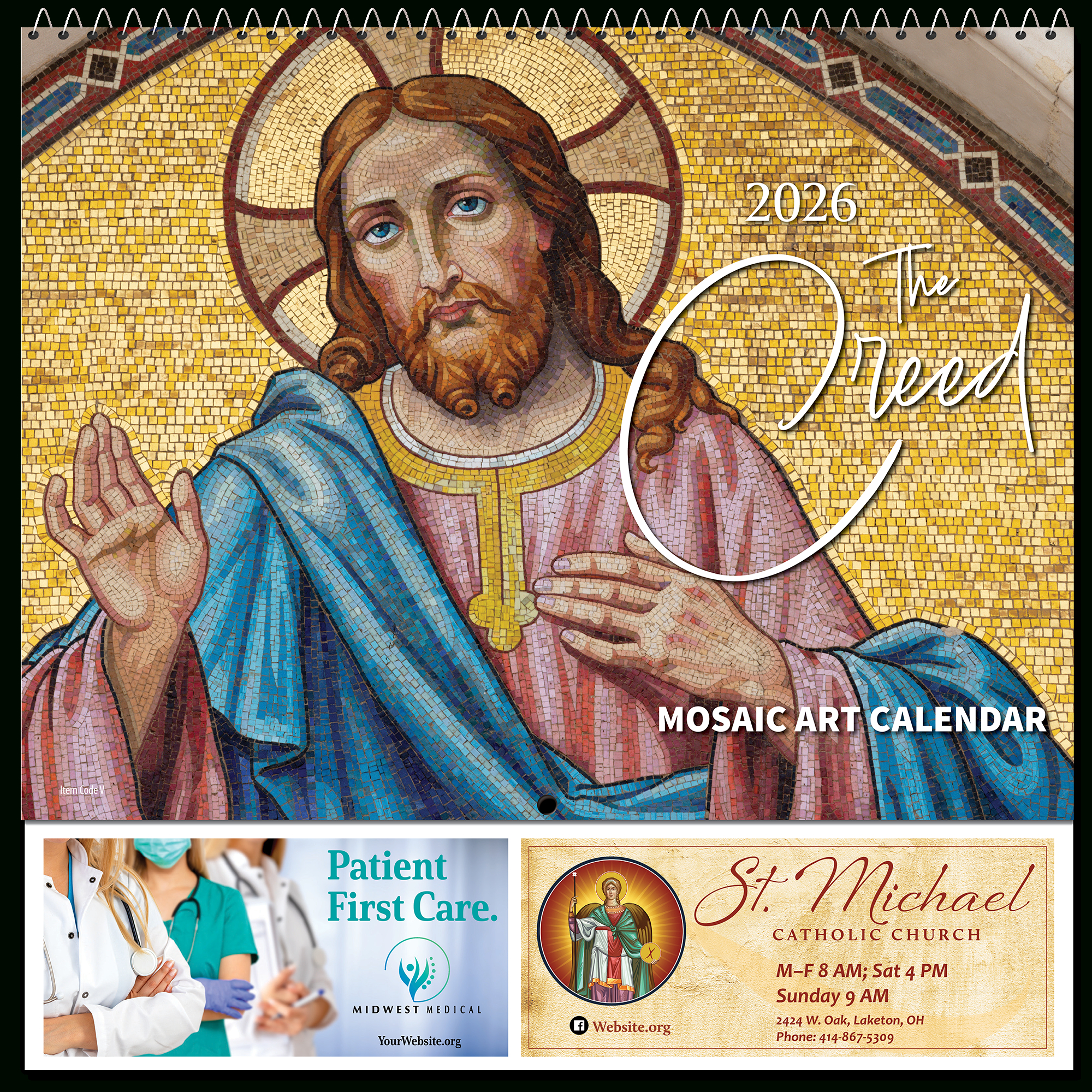 The Creed - English | Blue Mound Graphics with regard to Liturgical Calendar 2026 Cofe