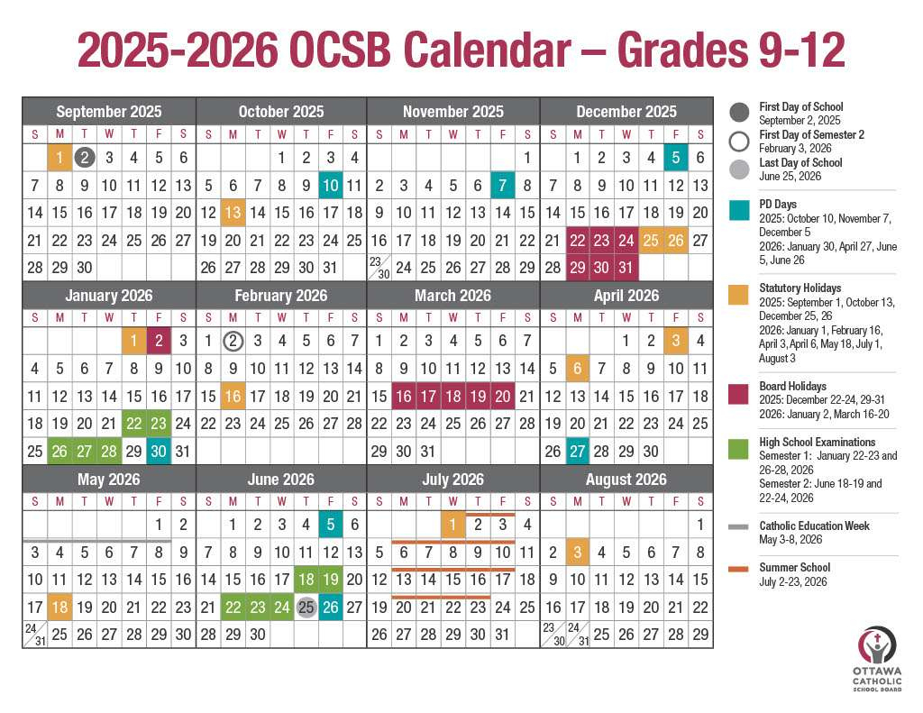 What Parents Need To Know At The Start Of The School Year – The within Ottawa Catholic School Board Calendar 2026